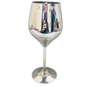 Vente en gros de gobelets à vin à tige en acier inoxydable de 300ml 17oz verre à vin rouge pour voyage camping fête anniversaire - Product Image 2