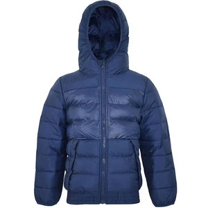 Vente chaude en gros Veste bomber matelassée bleue à col pour homme Veste de sport en fourrure de mouton pour l'entraînement et le jogging - Product Image 3