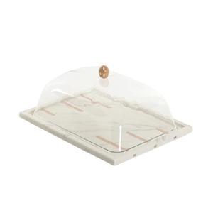 Plateau à chocolat personnalisé en verre marbré Plateau à dessert élégant de qualité supérieure Idéal pour les ustensiles de cuisine à la maison Prix de gros - Product Image 1