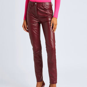 Pantalones de Cuero Casuales para Mujer al por Mayor, Pantalones de Cuero de Alta Calidad con Estilo Moderno y Diseño Único - Product Image 5