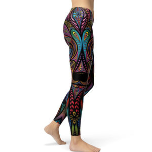 Legging à sublimation coupe régulière pour femmes style personnalisé Legging de yoga à taille élastique de qualité supérieure - Product Image 5