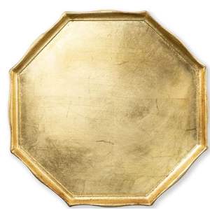 Plateaux de service en métal de luxe avec finition dorée parfaits pour les fêtes de mariage cuisine à domicile style élégant - Product Image 1