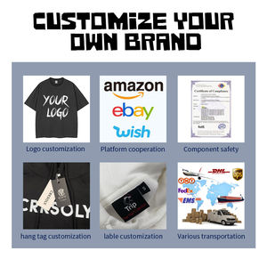 Camiseta de Punto Extra Grande para Hombre, Última Moda, Diseño de Logotipo Personalizado, 100% Algodón, Ropa Urbana - Product Image 6