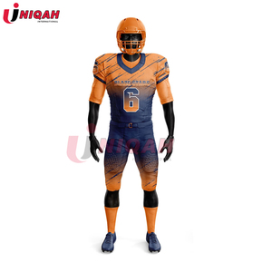 เสื้อฟุตบอลอเมริกันคุณภาพสูงสำหรับผู้ชายและผู้หญิง ดีไซน์ล่าสุด ระบายอากาศได้ดี ผลิตจากโพลีเอสเตอร์/ผ้าฝ้าย ชุดเซ็ต ปรับแต่งชื่อทีมได้ - Product Image 6