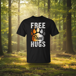 T-shirt Bear Paw con design Free Bear Hugs, taglia unisex per adulti - Product Image 3