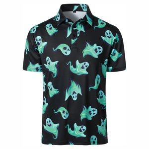 Logotipo personalizado de los hombres para la camiseta del Polo de algodón transpirable ropa informal patrón sólido tela de lona de talla grande OEM disponible - Product Image 1