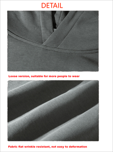 Sweat-shirts à capuche unisexes de haute qualité, 270 grammes, lavage à l'acide, délavé au soleil, polaire numérique d'hiver, épaules tombantes, personnalisés, vente en gros, streetwear - Product Image 5