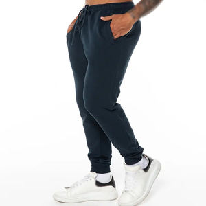 Pantalones de chándal ajustados informales para hombre mezcla de LICRA y algodón de alta calidad color sólido rasgado recién llegados servicio OEM al por mayor - Product Image 6