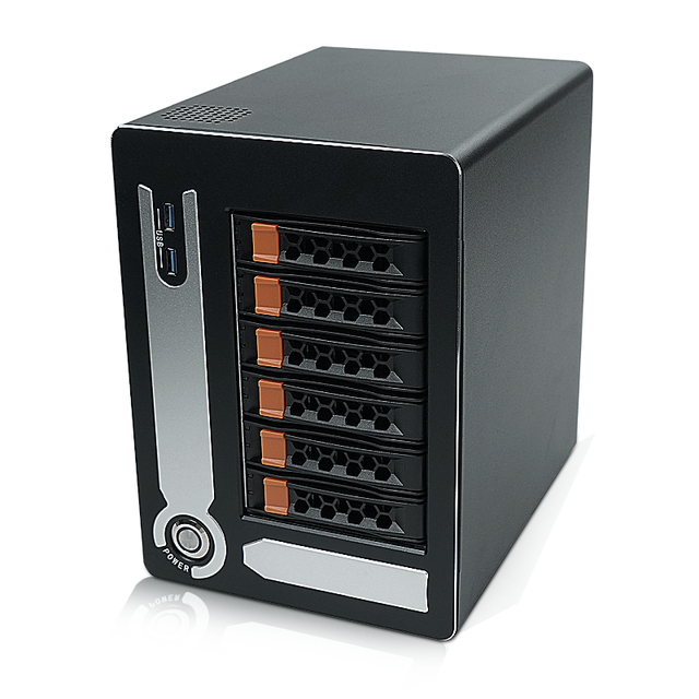 Mini Itx NAS Case Personal 6 Bay Server Computer B365 USB Six Hard Disk Slots 4TB Drives Cloud Storage NAS Server Kit Stock