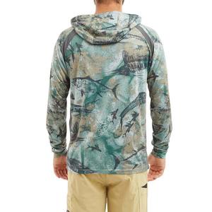 UPF50+ <b>Men</b> Long Sleeve Comfortable Fishing <b>Shirts</b> Performance Fishing Hoodies Sun Protection Clothing Summer fishing hoodie RTS - Product Image 2
