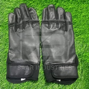 Gants de frappe de baseball professionnels en cuir de vachette, couleur et logo personnalisés, légers, antidérapants, unisexes, ambidextres - Product Image 6