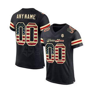 Maillot de football américain personnalisable, respirant, grande taille, séchage rapide, 100 % polyester, haute qualité, pour les fans, à prix abordable - Product Image 3