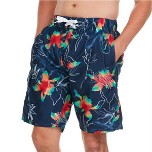 Vente en gros d'usine de shorts de plage à séchage rapide pour hommes vêtements de plage imprimés en couleur de haute qualité short de bain d'été - Product Image 4