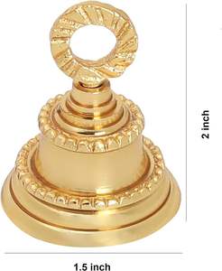 Campanas Decorativas de Latón Indio Dorado, Campanillas para Puerta para el Hogar, Navidad y Mascotas (Paquete de 10) - Product Image 4
