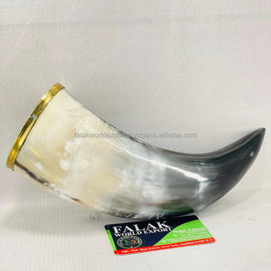 Ox Viking Morden Style Genuine Buffalo Drinking Horn Eco-Friendly Whisky Mead Beer <b>Mugs</b> From Falak World Export - Product Image 1
