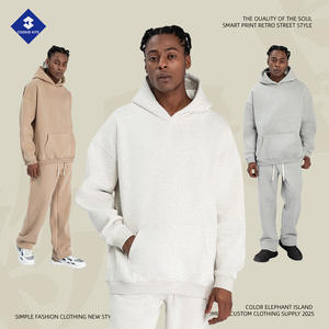 Chaqueta informal con capucha de otoño e invierno para hombre, 350g, sudaderas con capucha de marca de moda americana con forro polar Suelto - Product Image 2