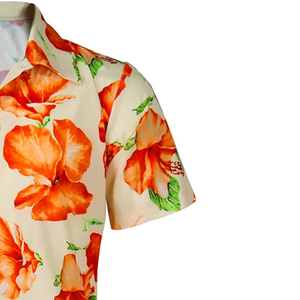 Chemises pour hommes 2025 Collection été Pakistan Made 100% coton chemises hawaïennes pour hommes personnalisé décontracté plage bouton chemises hawaïennes - Product Image 5