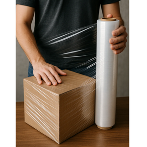 Premium Recyclable Unprinted Plastic Stretch Wrap Roll Secure Shipping Industrial Packaging <b>Protective</b> <b>Cushioning</b> <b>Material</b> - Product Image 2