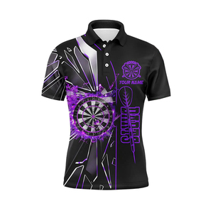 เสื้อโปโล MDJ-0028สำหรับผู้ชายเสื้อโปโลลายพิมพ์โพลีเอสเตอร์พิมพ์ลายพิมพ์ซับลิเมตของ2025ออกแบบได้ตามที่ต้องการ - Product Image 4