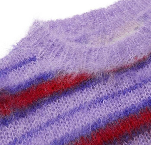 Pull en mohair moelleux pour homme en gros, design et couleurs personnalisés, pull en mohair de coton pour homme, produits fiables - Product Image 3