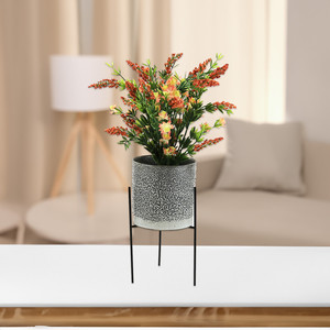 META011BK - Reversible Black Metal <b>Vase</b> <b>Stand</b> - 10.25 H - Product Image 4