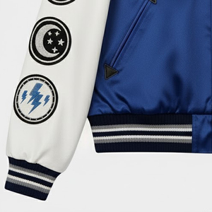 Chaqueta Universitaria de Béisbol para Hombre de Alta Calidad, Fabricada por OEM, Chaqueta Universitaria Personalizada con Bordado Chenille - Product Image 4