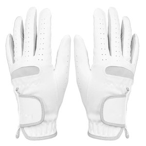 Guantes de Golf de piel de oveja con logotipo personalizado de alta calidad, suaves, transpirables, lavables para uso en la mano derecha, varios colores para el Deporte - Product Image 1