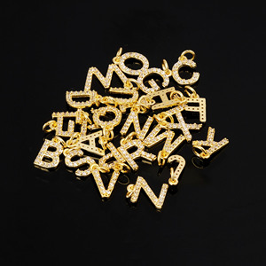 จี้ตัวอักษร B สีทองสุดหรูสร้อยคอพร้อมจี้อัญมณีประดับตัวอักษร18K ชุบด้วย CZ สำหรับเป็นของขวัญและอุปกรณ์เสริม - Product Image 6