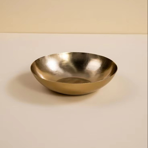 Elegant and durable brass dates bowl designed for serving snacks <b>sweets</b> and dry fruits in a traditional style - Product Image 1