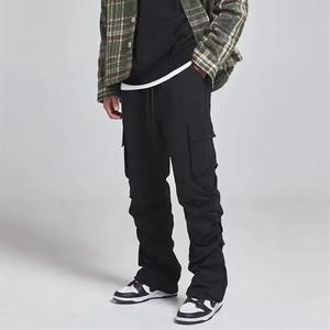 2024 personnalisé hommes Street Style Joggers toile pantalons décontractés avec poche pour garçons hommes empilés Joggers - Product Image 4