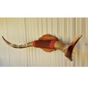 Décoration murale artisanale écologique en corne de bœuf naturelle polie, style cabane - Product Image 2