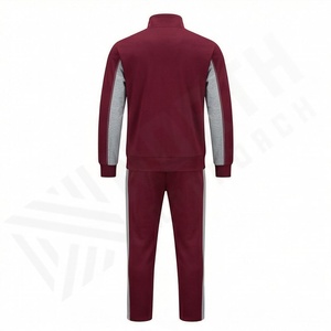 Conjunto Deportivo Ligero para Hombre, Material de Punto Suave, Chaqueta con Cierre, Pantalones Deportivos con Cintura Elástica, Ideal para Entrenamientos, Viajes, Días de Trabajo, Gimnasio - Product Image 2
