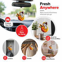Diffuseur de parfum personnalisé pour voiture, logo sur mesure découpé, carte parfumée suspendue en papier pour l'entretien automobile et les magasins de détail