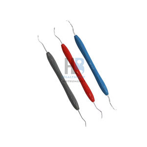 Micro-scalpels dentaires manuels en acier inoxydable avec manche en silicone, instruments de précision pour l'hygiène buccale et le nettoyage dentaire - Product Image 1
