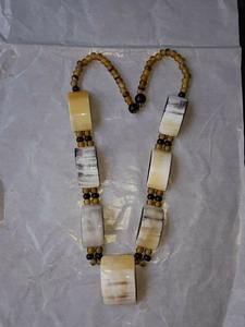 สร้อยคอเขาควายทำด้วยมือพร้อมดีไซน์เป็นรูรูปสัตว์ขัดเงางานฝีมือราคาถูกจากอาเกตธรรมชาติอินเดีย - Product Image 2