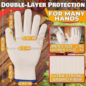 Gants résistants à la chaleur de qualité supérieure pour la protection contre les hautes températures et la sécurité Gants résistants à la chaleur durables - Product Image 2