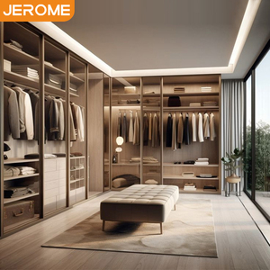 Thiết kế nội thất tùy chỉnh toàn bộ ngôi nhà, đồ nội thất phòng ngủ hiện đại cao cấp, tủ quần áo walk-in với cửa trượt kính cường lực - Product Image 3