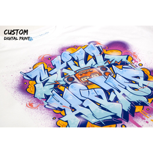 T-shirt surdimensionné pour femmes d'été 100% à col en O, imprimé et décontracté, grande taille, personnalisé, OEM et ODM directement de l'usine - Product Image 3
