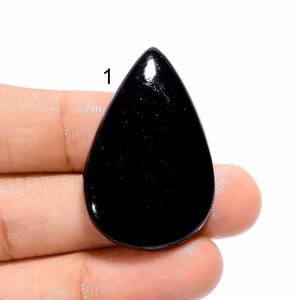 Calidad Premium 100% ónix negro Natural corte suelto piedra preciosa PIEDRA DE ónix negro regalo para ella negro ónix cristal piedra preciosa cabina a granel - Product Image 2