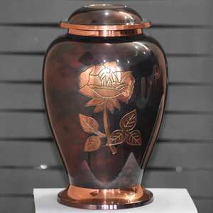 Urnes funéraires en gros Urnes funéraires en aluminium fabriquées à la main fabriquées en Inde pour l'approvisionnement commémoratif - Product Image 6