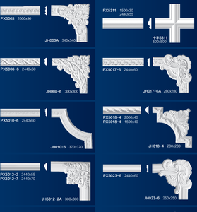 Produits en plâtre pour corniches en gypse, moulures décoratives murales, rosettes et plafonds, personnalisés par l'usine OEM - Product Image 4