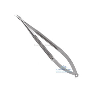 Micro porte-aiguille, en acier inoxydable, chirurgical orl, de haute qualité, pointe incurvée sans serrure, 15cm 0.5mm, 1 pièce - Product Image 4