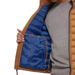 Nueva chaqueta acolchada de moda de calle para hombre, cuello levantado único, Nailon/poliéster de invierno de gran calidad, secado rápido, transpirable, personalizado - Product Image 4