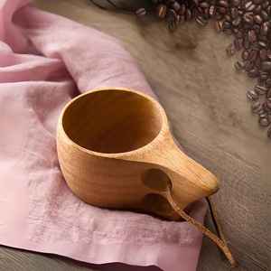 Taza Kuksa de madera hecha a mano personalizada para regalos personales y uso al aire libre - Product Image 2