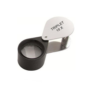Loupe d'inspection diamant de haute qualité 10x avec finition en acier chromé et lentille grossissante en laiton pour les bijoutiers professionnels - Product Image 3
