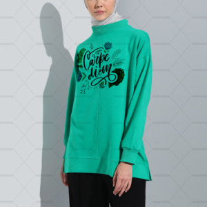 เสื้อฮู้ดดี้ผ้าฟลีซแบบเรียบ ดีไซน์เองได้ ผ้าฝ้าย 100% สำหรับผู้หญิง แห้งเร็ว สไตล์อิสลาม มุสลิม แฟชั่นลำลอง เรียบร้อย เหมาะสำหรับฤดูใบไม้ร่วงและฤดูหนาว - Product Image 1