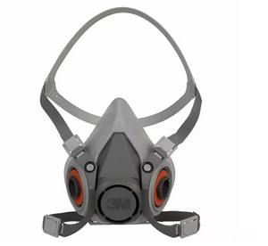 หน้ากากป้องกันฝุ่นละออง 3M 6200 แบบครึ่งหน้า ใช้ซ้ำได้ ผลิตจากวัสดุ TPE น้ำหนักเบา ดีไซน์สวมใส่สบาย ป้องกันฝุ่นละออง แก๊ส และไอระเหย - Product Image 1