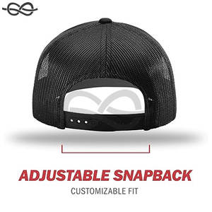 Camionneur réglable Snapback casquette de Baseball maille panneaux arrière Split Design respirant taille unique s'adapte à la plupart des hommes femmes - Product Image 4