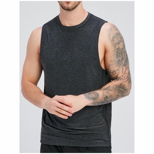 Sans manches Gym Hommes Débardeurs Workout Fitness Muscle Bodybuilding Summer Training Cotton Quick Dry Sportswear - Product Image 1