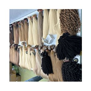 Haute qualité personnalisé longueur perruques femmes noires bouclés trame Extensions de cheveux tendance couleur bande Ins Vietnam cheveux humains droite - Product Image 1